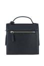 Black Ashwood Leather Black Compact Handbag With Detachable Crossbody Strap, Image 3 of 4