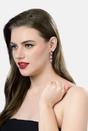 Red Hot Red Square Drop Earrings, Image 4 of 4