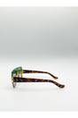 Multi Cross-Border Flat Sunglasses in Multi Print, Image 3 of 6