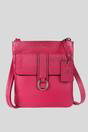 Raspberry 'Heaven' Real Leather Cross Body Bag, Image 1 of 5