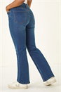 Indigo Petite Bootcut Stretch Jeans, Image 3 of 6