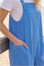 Blue Stripe Print Jumpsuit, Image 4 of 4