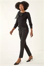 Black Tapered Leg Smart Trouser, Image 2 of 5