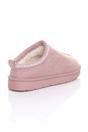 Pink Faux Fur Lined Comfy Aztec Embroidered Ultra Mini Booties Slippers, Image 4 of 6