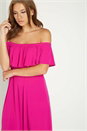 Fuchsia Bardot Swing Dress, Image 1 of 4