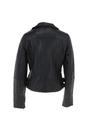 Black 'Medusa' Leather Biker Jacket, Image 4 of 5