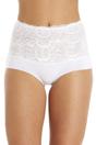 White High Waist Seamless Floral Briefs, Image 1 of 4