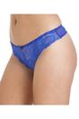 Blue 2 Pack Floral Lace Thong, Image 2 of 4