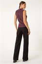 Pink High Neck Fluffy Tinsel Knit Top, Image 3 of 6