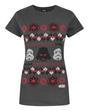 Charcoal Star Wars Darth Vader Fair Isle T-Shirt, Image 1 of 4