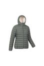 Khaki Faux Fur Lined Padded Jacket, Image 4 of 5