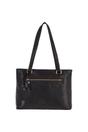 Black Real Leather Vintage Medium Handbag, Image 1 of 3
