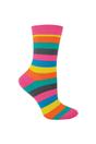 Multi 1 Pack Ladies Novelty Patterned Bamboo Socks, Image 1 of 5