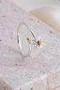 Silver Sterling Silver Daisy Wrap Ring, Image 3 of 3