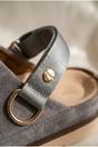Grey iKrush Grey Tara Womens Suede Convertible Slingback Clogs, Image 3 of 4