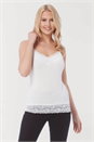 Ivory Lace Trim Camisole Top, Image 1 of 5