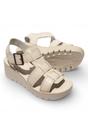White Womens Comfort Wedge Sandals -YUDD236FLY, Image 3 of 4