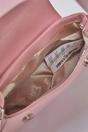 Pink WOVCOR Pink Flap Over Baguette Shoulder Bag, Image 2 of 4
