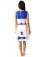 White Star Wars R2D2 Women's Cosplay Costume Dress, Image 3 of 6