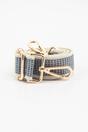 Blue Rattan Woven Wide Bag Strap, Image 3 of 4
