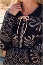 Black Floral Jacquard Knit Jumper, Image 4 of 4