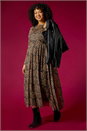 Natural  Curve Animal Print A-Line Stretch Dress, Image 8 of 9