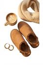 Khaki iKrush Khaki Niraya Faux Suede Slingback Mule Sandals With Cuff Strap, Image 4 of 8