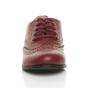 Burgundy AJVANI Burgundy Flat Lace Up Oxfords Brogues, Image 6 of 6