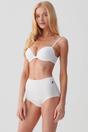 Ivory Pack of Four "Ivory" Bamboo Full Briefs, Image 3 of 4