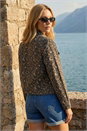 Chocolate Animal Print Jacket, Image 2 of 4