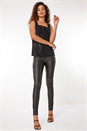 Black Sequin Sparkle Stretch Vest Top, Image 2 of 5