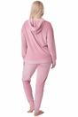 Pink Camille Lingerie Pink Supersoft Velour Loungewear Pyjama Set, Image 3 of 5