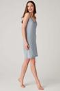 Light Blue British Boxers Light Blue "Cornish" Bamboo Lace Strappy Nightdress, Image 2 of 4