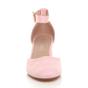 Light Pink AJVANI Light Pink Mid Block Heel Ankle Strap 2 Part Heels, Image 6 of 6