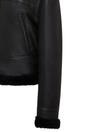 Black Infinity Leather Black Bomber B3 Sheepskin Jacket -Akiak, Image 6 of 6
