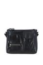 Black Exquisite Real Leather Cross Body Bag, Image 1 of 5