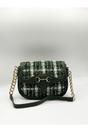 Green Knit Check Shoulder Bag, Image 4 of 6