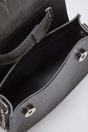 Silver Textured Crossbody Mini City Bag, Image 2 of 3