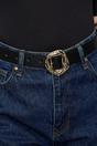 Multi WOVCOR Multi Double Pack Statement Buckle Women’s Slim Belt Set, Image 3 of 3