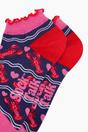 Navy Blue Lobsters in Love Bamboo Trainer Socks, Image 2 of 4