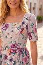 Pink Petite Floral Woven Dress, Image 4 of 4