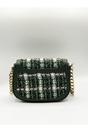 Green Knit Check Shoulder Bag, Image 6 of 6