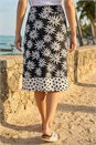Black Floral Star A-Line Skirt, Image 3 of 4