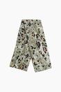 Khaki Bold Leopard Print Lightweight Scarf, Image 2 of 5