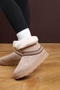 Camel 'Flora' Flat Slippers Embroidered Trim Detail, Image 1 of 8