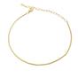Gold Gold Plated Everyday Minimalist Box Chain Bracelet, Image 1 of 1