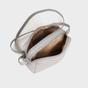 Light Grey Assots London Light Grey 'AVON' Soft Nappa Full Grain Real Leather Crossbody Bag, Image 5 of 5