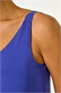Blue Strappy Jersey Midi Dress, Image 5 of 5