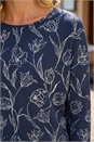  Floral Print Snit Top, Image 4 of 4