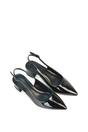 Black 'Devon' Court Shoe Block Heels With Slingback, Image 4 of 6